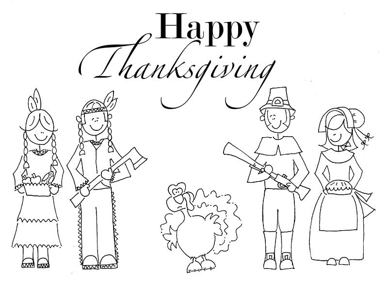 Thanksgiving Coloring Pages For Preschoolers
