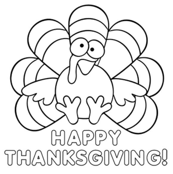 Thanksgiving Coloring Pages Turkey
