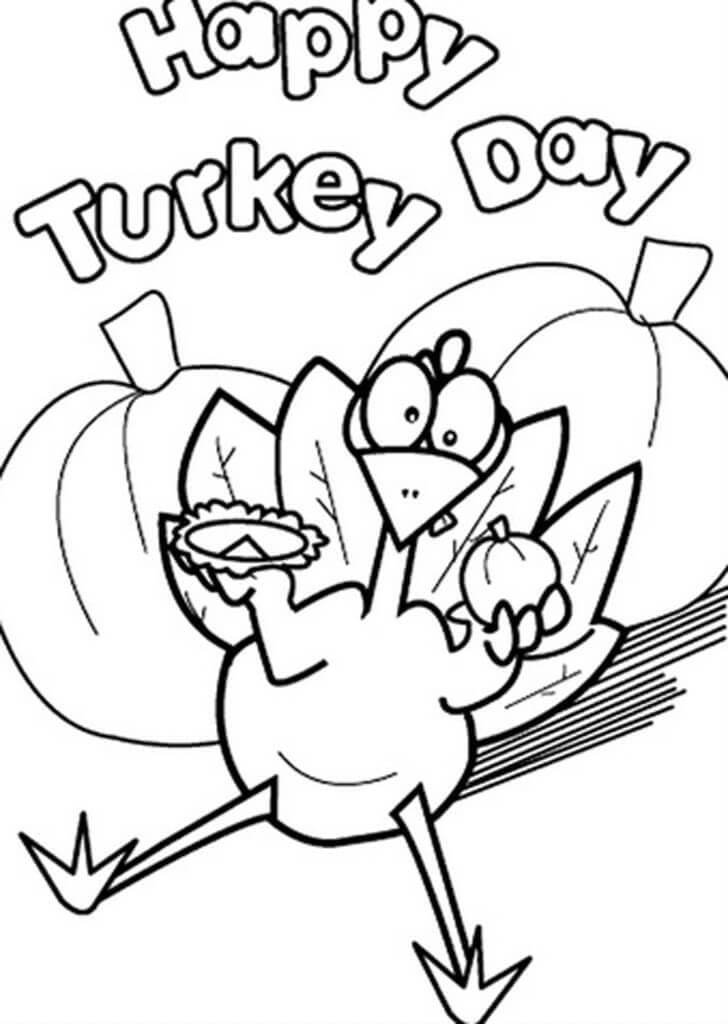Turkey Day Coloring Pages
