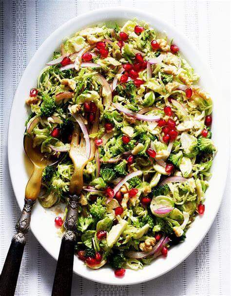 Thanksgiving Shaved Brussels Sprouts Salad