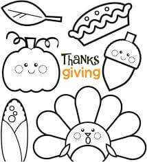 cute thanksgiving coloring sheets